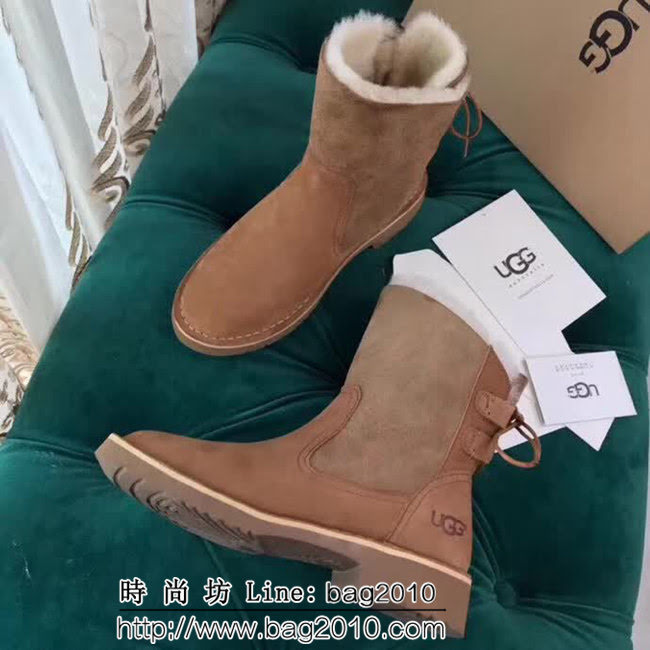 UGG 經典款 專櫃官網爆款 磨砂牛皮加皮毛一體 雪地靴 QZS1774